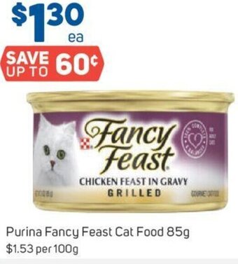 Foodland Purina Fancy Feast Cat Food 85g offer