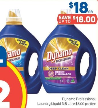 Foodland Dynamo Professional Laundry Liquid 3.6 Litre offer