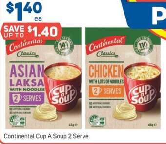 Foodland Continental Cup A Soup 2 Serve offer