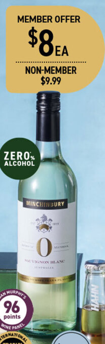 MINCHINBURY ZERO SAUV BLANC