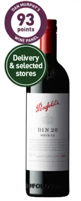 Dan Murphy's Penfolds Bin 28 Shiraz 2019⁹ offer