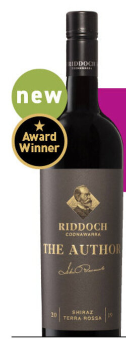 Dan Murphy's RIDDOCH THE AUTHOR COONAWARRA SHIRAZ 2019 offer