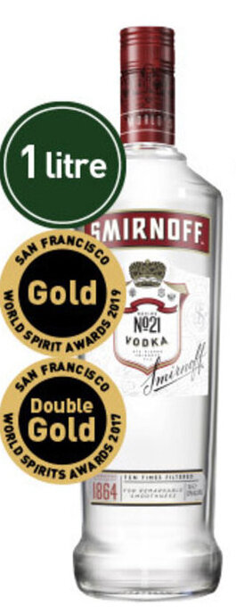 Dan Murphy's Smirnoff Red Label Vodka 1L offer
