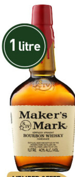 Dan Murphy's Maker's Mark Kentucky Straight Bourbon Whisky 1L offer
