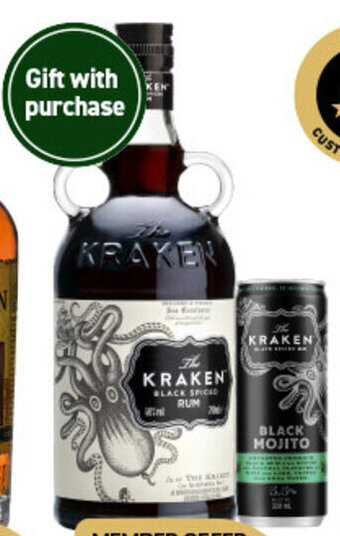 Dan Murphy's The Kraken Black Spiced Rum 700mL offer