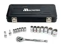 Repco Mechpro Blue 16 Pc Double-Ended Socket Set offer