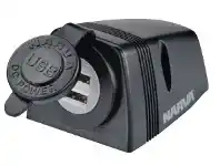 Narva Heavy Duty Dual USB Socket Surface Mount