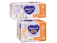 Coles BabyLove Nappies 26 Pack-48 Pack or Nappy Pants 22 Pack-28 Pack offer