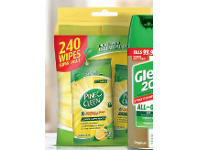 Coles Pine O Cleen Disinfectant Wipes 240 Pack offer