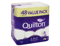 Coles Quilton 3 Ply Toilet Tissue 48 Pack offer