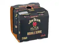 Liquorland Jim Beam Black Double Serve 6.9% Can 375ml offer