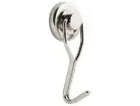 Officeworks Three By Three Magnet Single Swivel Hook Chrome offer