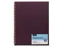 Officeworks J.Burrows 20 Pocket Display Book Burgundy Rose Gold offer