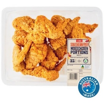 Coles Coles rspca approved chicken mixed portions southern fried offer