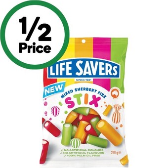 Woolworths Lifesavers 180-220g offer