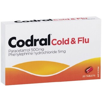 Woolworths Codral relief cold & flu tablets pk 20~ offer