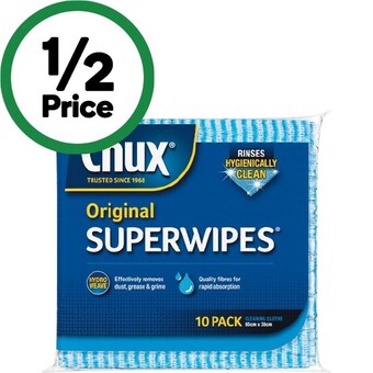 Woolworths Chux superwipes original pk 10 offer