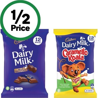 Woolworths Cadbury sharepacks 144-180g offer