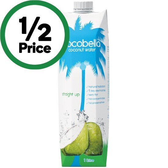 Cocobella coconut water 1 litre offer at Woolworths
