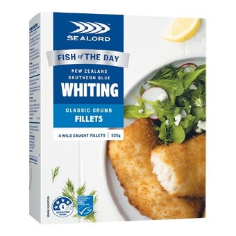Sealord whiting or dory fillets 300-320g