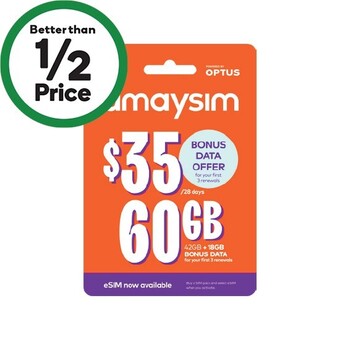 Woolworths Amaysim $35 starter kit^ offer