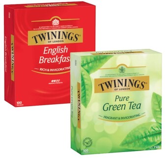 Coles Twinings tea bags 80 pack-100 pack offer