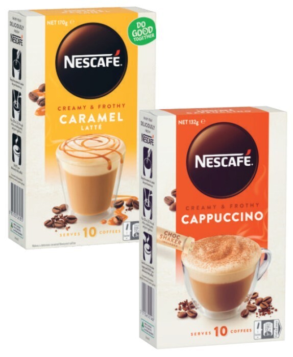 Nescafé coffee sachets 6 pack10 pack offer at Coles