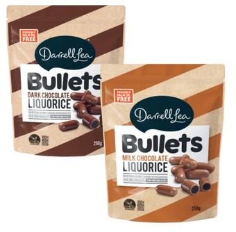 Coles Darrell lea bullets, twists, balls or liquorice 120g-280g offer