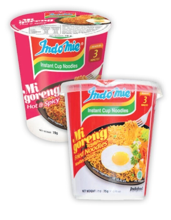 Indomie mie goreng noodles cup 75g offer at Coles