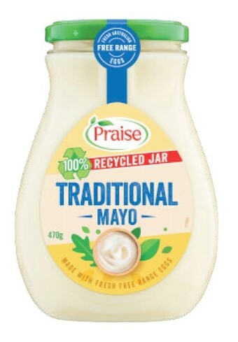 Coles Praise traditional jar mayonnaise 470g offer