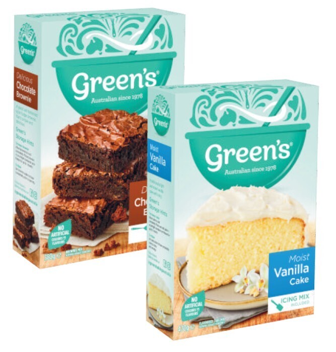 Green's traditional baking mix 380g470g offer at Coles
