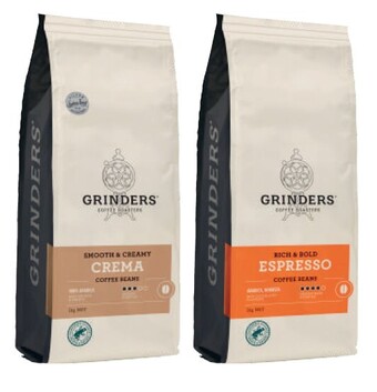 Coles Grinders coffee beans 1kg offer