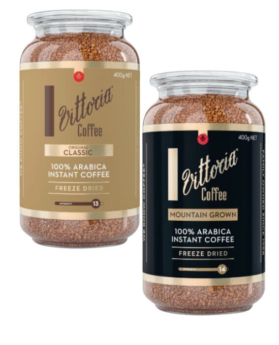 Vittoria freeze dried instant coffee 400g offer at Coles