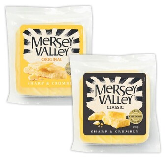 Coles Mersey valley cheese 235g offer