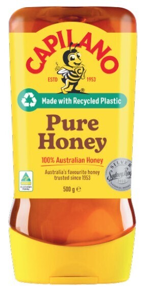 Coles Capilano pure honey upside down squeeze 500g offer