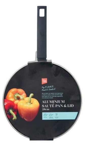 Coles Coles cook & dine aluminium saute pan 28cm offer