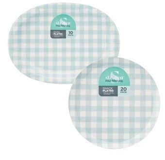 Coles Straten patterned oval plates 10 pack or snack plates 20 pack offer
