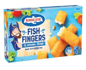 Coles Birds eye fish fingers 375g offer
