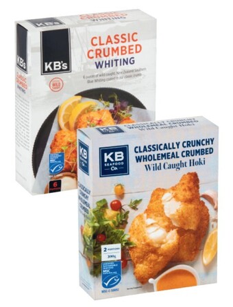 Coles Kb's hoki fillets 300g or whiting fillets 450g offer