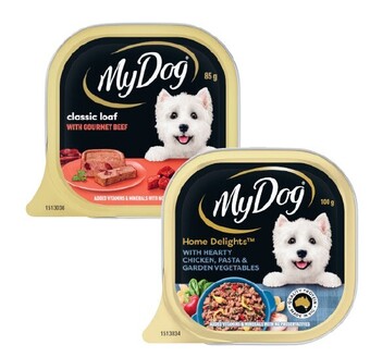 Coles My dog tray dog food 100g offer