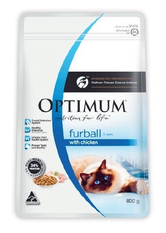 Coles Optimum dry cat food 800g offer