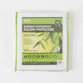 Pillow Talk Eco living bamboo waterproof pillow protector by hilton offer