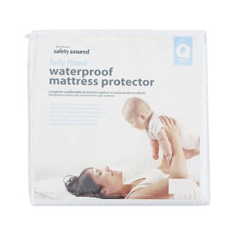 Pillow Talk Quilted waterproof mattress protector by safety assured offer