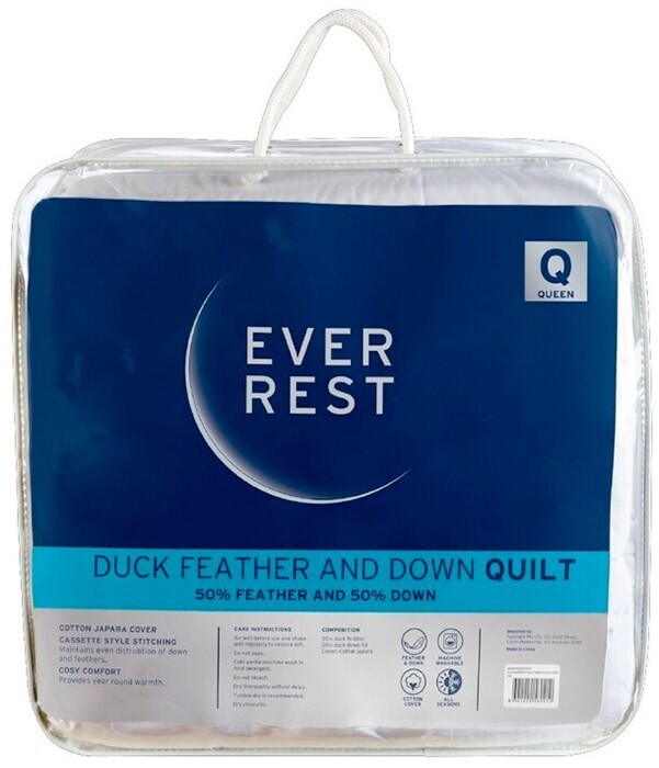 40 off ever rest 50 duck down 50 feather quilt offer at Spotlight