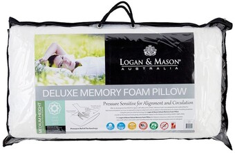 Spotlight Logan & mason deluxe memory foam pillow offer