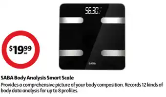 Coles SABA Body Analysis Smart Scale offer