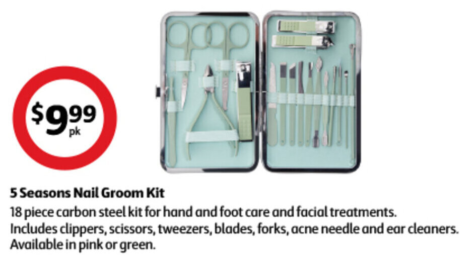 5 Seasons Nail Groom Kit offer at Coles