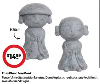 Coles Casa Blanc Zen Monk H20cm offer