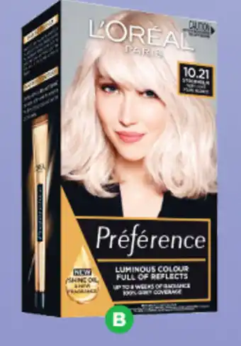 Woolworths B L'Oreal Preference Hair Colour offer