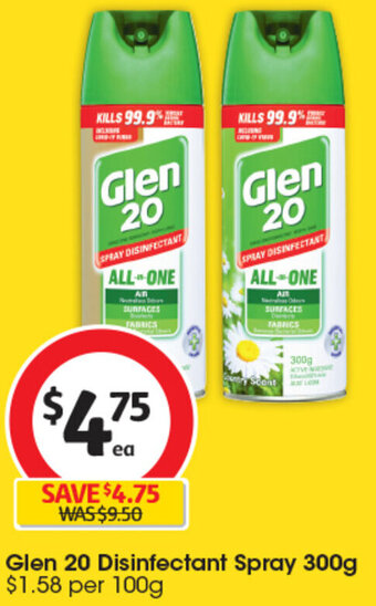 Glen 20 Disinfectant Spray 300g